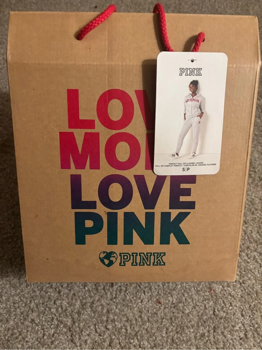 Vs PINK Perfect Full Zip Hoodie Kinny Jogger Gift Set